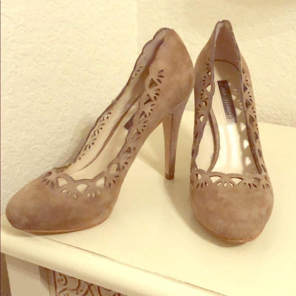 Zara taupe 4 in heel